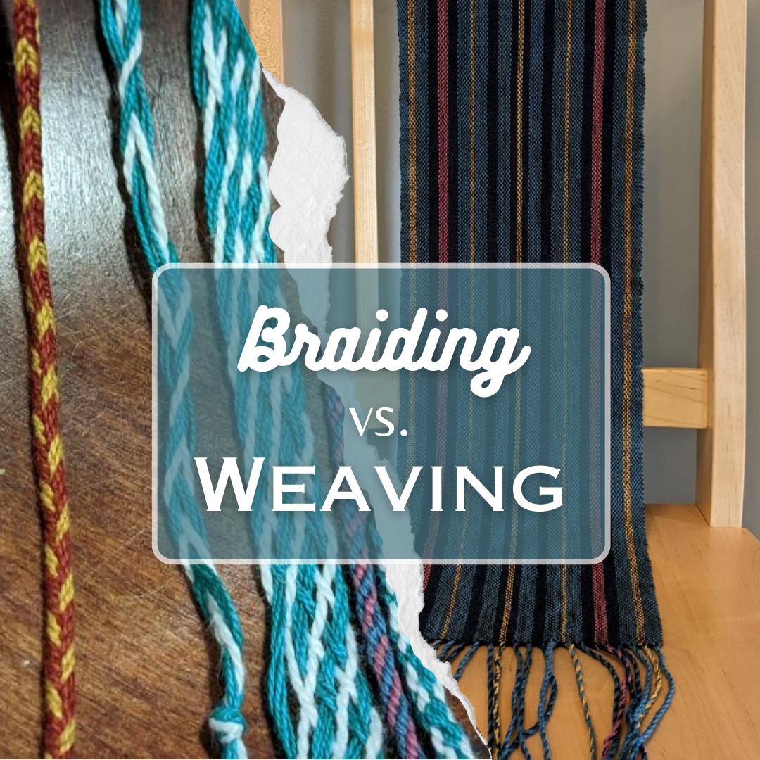 What's the difference between braiding and weaving?