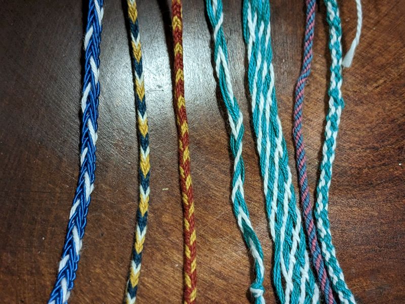 7 different braids I made