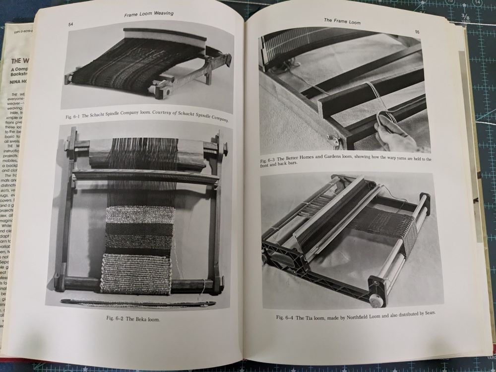 Photos of 'Frame Looms' from The Weaving Primer, 1978 - The Beka loom is much the same as today.